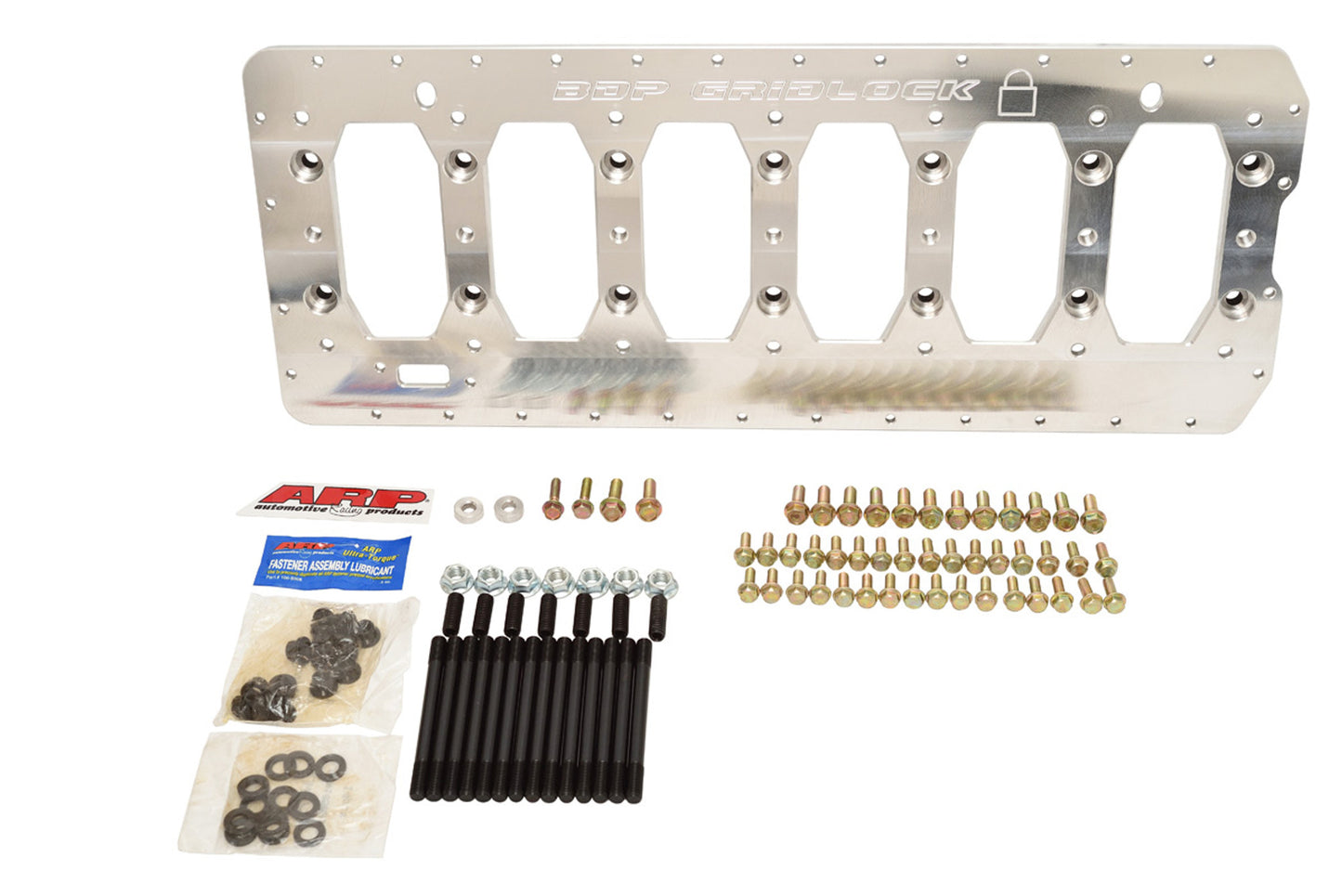 BDP Aluminum Gridlock Girdle Common Rail Main Girdle Kit With Bolt Kit and ARP Studs
