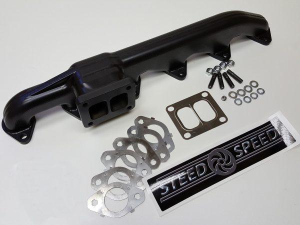 3GENT4-24V 3GENT4-12V Steed Speed 3rd Gen Cummins T4 Flange 89+ 5.9L/6.7L 24V OR 12V Exhaust Ports Hell On Wheels Canada