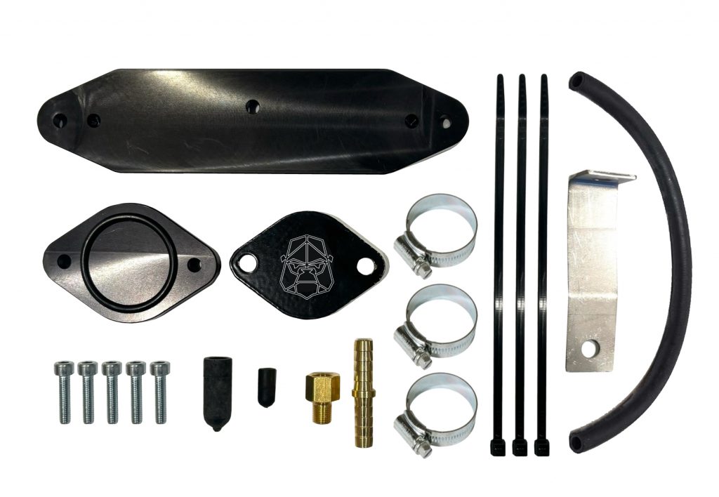 Mel's Manufacturing Cooler Upgrade 11-15 6.7L Powerstroke with Coolant Re-Route Hose for Factory Pyro