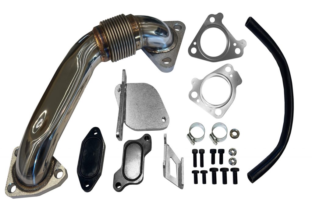Mel's Manufacturing 06-07 LBZ Duramax Cooler Upgrade Kit w/ Up Pipe