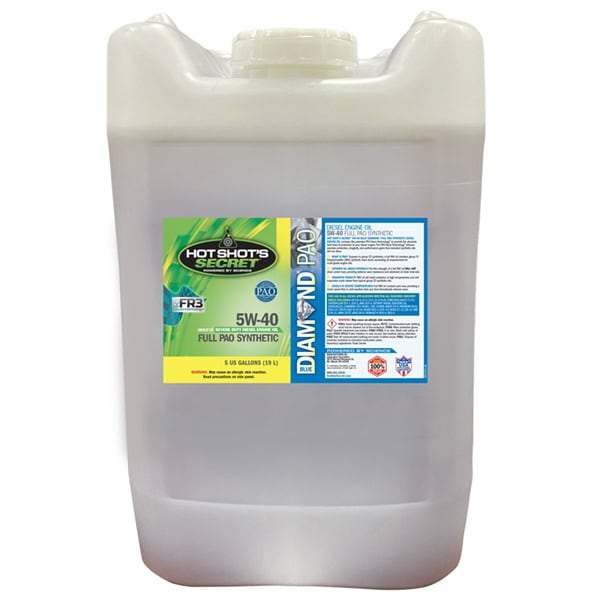 HSS 5W40 5 Gallon Blue Diamond PAO Oil BD05GPAO5