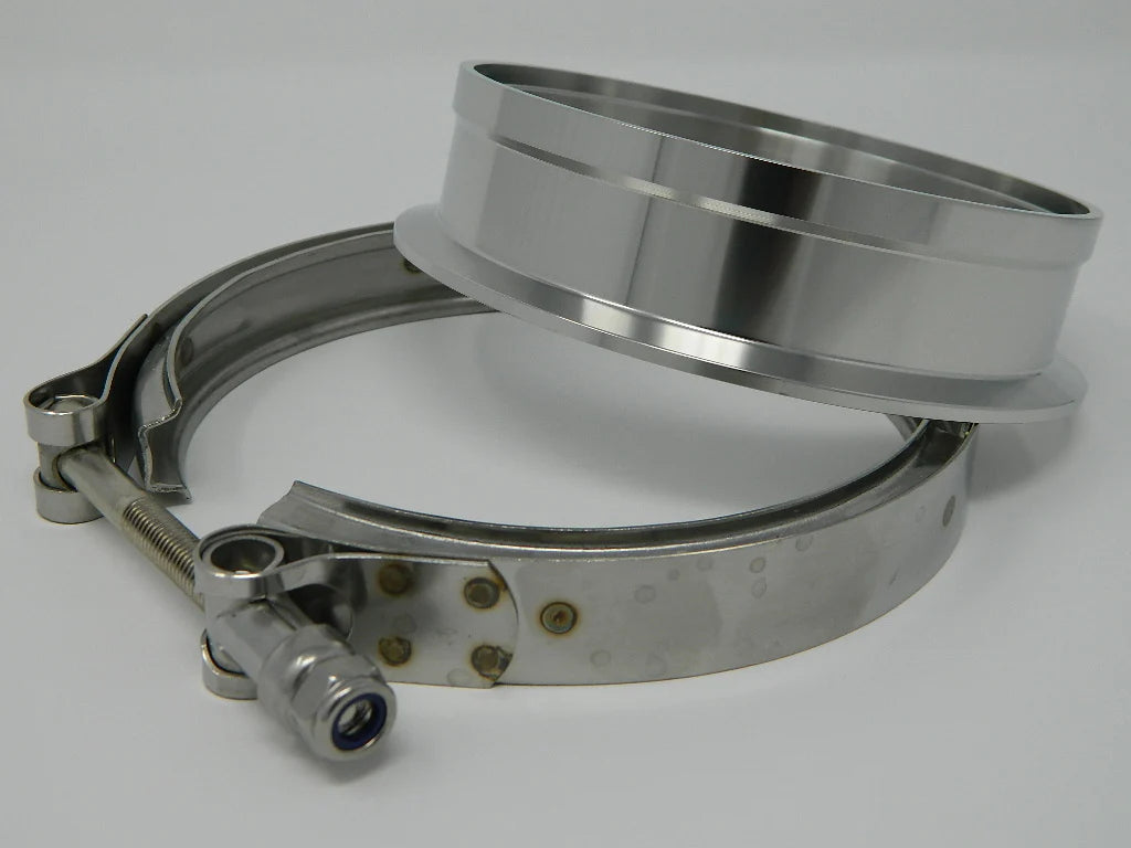 BSI-5.75-S400-5X5AL BSI-5.75-S400-5X4SS BSI-5.75-S400-5X5SS BSI 5.75" S400 T6 Chassis Marmon Downpipe Flange W/Clamp Hell On Wheels Ltd Canada