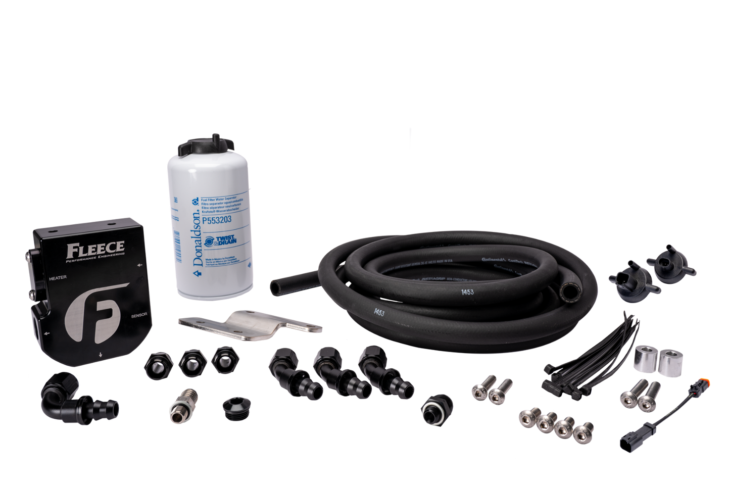 Fleece 2003-2018 Dodge Cummins Auxiliary Fuel Filter and Line Kit