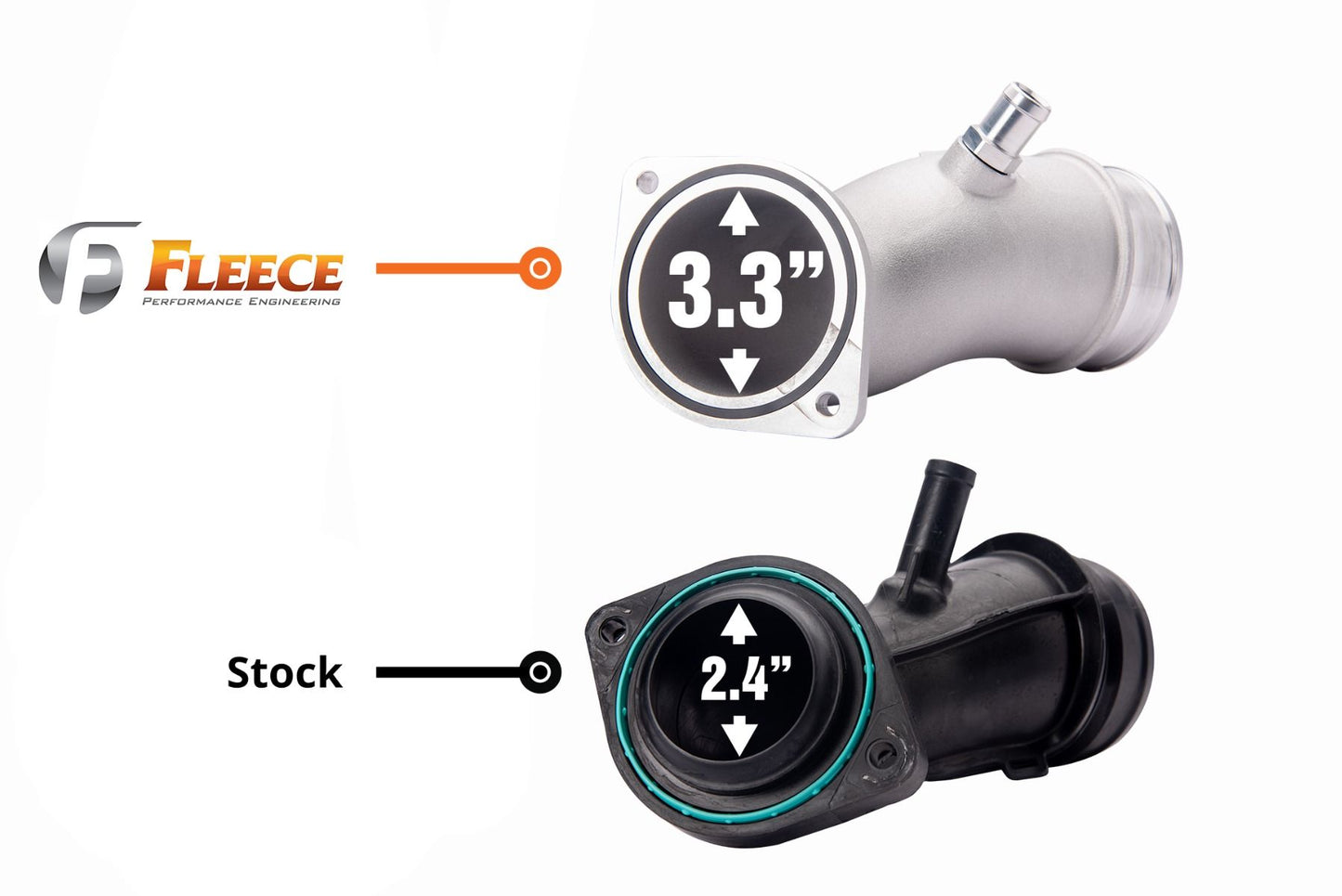 FPE-L5P-INTAKEHORN Fleece High Flow Intake Horn for the L5P 6.6L Duramax Hell On Wheels Performance Ltd Limited Canadian Owned and Operated Online Diesel Parts Distribution & Wholesale Supply Center in Alberta Canada Shipping Supplying to Alberta British Columbia Sask Saskatchewan Manitoba Ontario Quebec Newfoundland Labrador New Brunswick Nova Scotia Prince Edward Island AB BC SK MB ON QC PQ NS NB NFLD N.L. PEI
