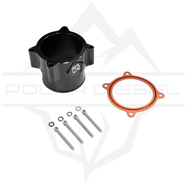 Polar Diesel 2007.5-2024 Cummins 6.7L Billet Throttle Valve Delete - BLACK ANODIZED