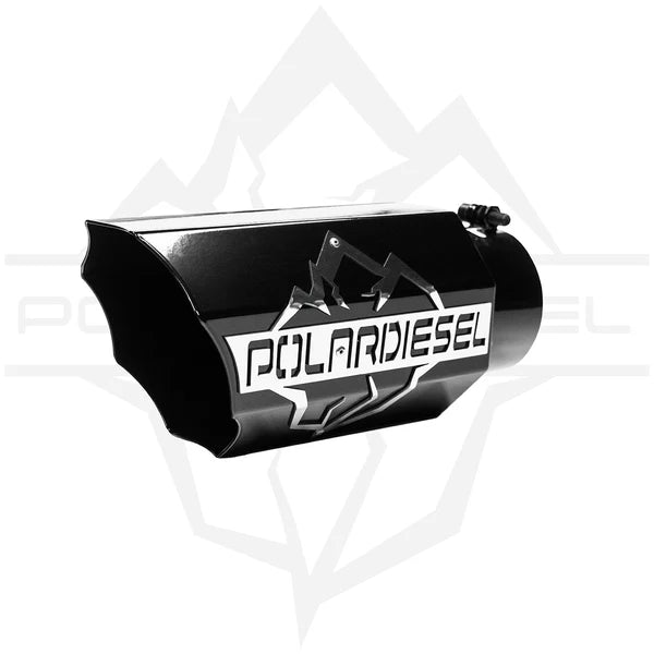 Polar Diesel Gloss Black 12" Long Octagon Exhaust Tip
