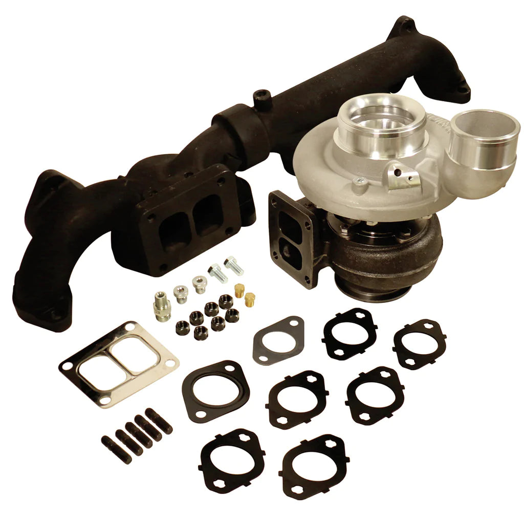 1045299 1045298 1045297 1045296 1045295 1045294 1045293 1045292 BD IRON HORN 6.7L CUMMINS TURBO KIT Hell On Wheels Ltd Canada