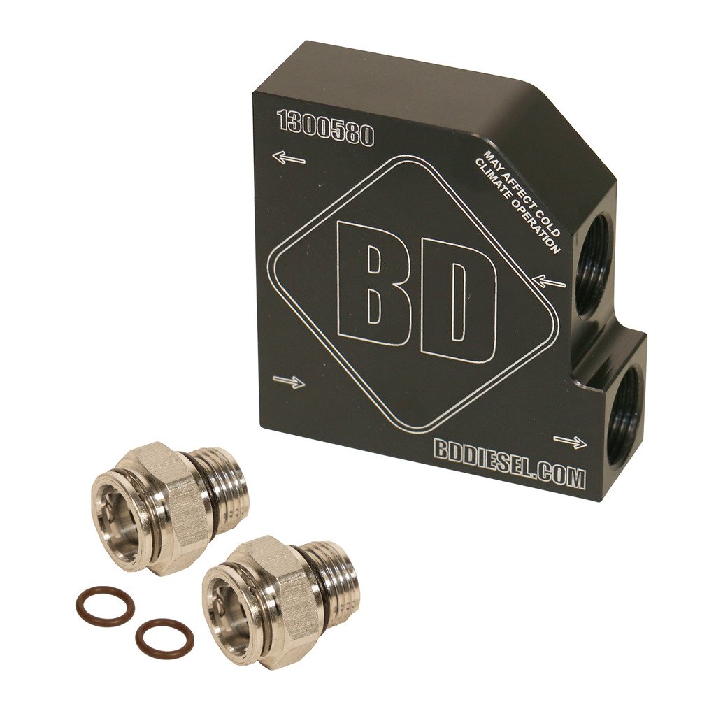 1061528 BD 68RFE/AISIN AS69RC COOLER BYPASS DELETE - DODGE 2013-2018 6.7L Hell On Wheels Ltd Canada