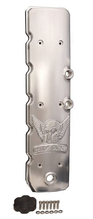 210008 BDP Beans Diesel Performance 06-Present Cummins Billet ROUNDED Top Valve Cover W/Dual CCV Outlets Comes With Oil Cap Cover Hell On Wheels Canada