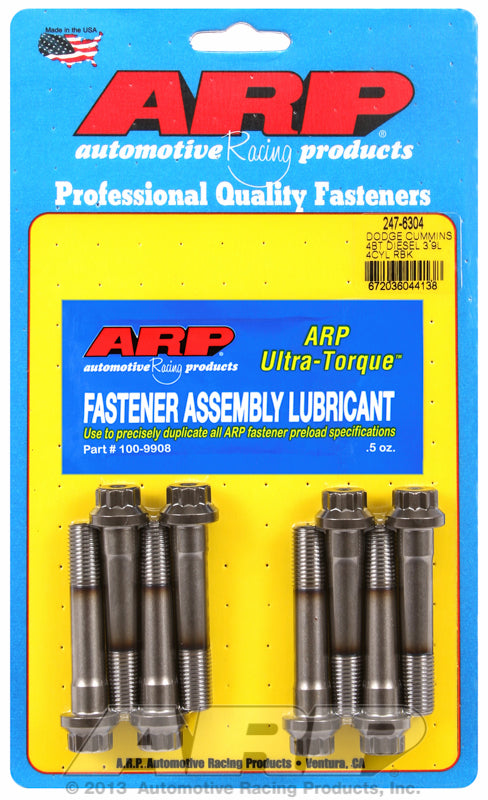 247-6304 ARP Dodge Cummins 3.9L 4cyl 4BT diesel rod bolt kit Hell On Wheels Ltd Canada