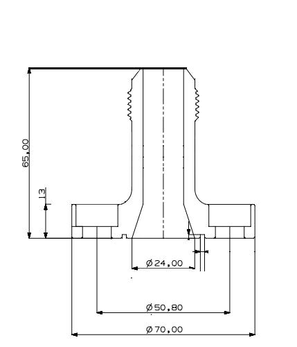 BSI 65mm Billet -12AN Turbo Drain Oil Flange for Mid-Frame and Large-Frame Turbochargers
