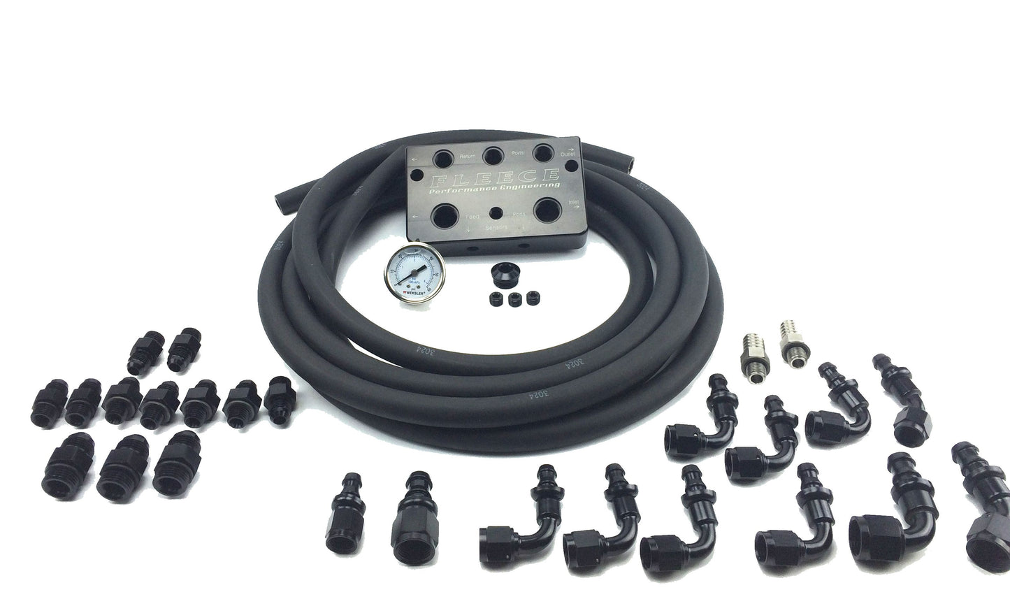 FPE-CRR-20-0806 Fleece 2007.5-2018 Cummins Regulated Return Fuel Distribution Block Hell On Wheels Canada