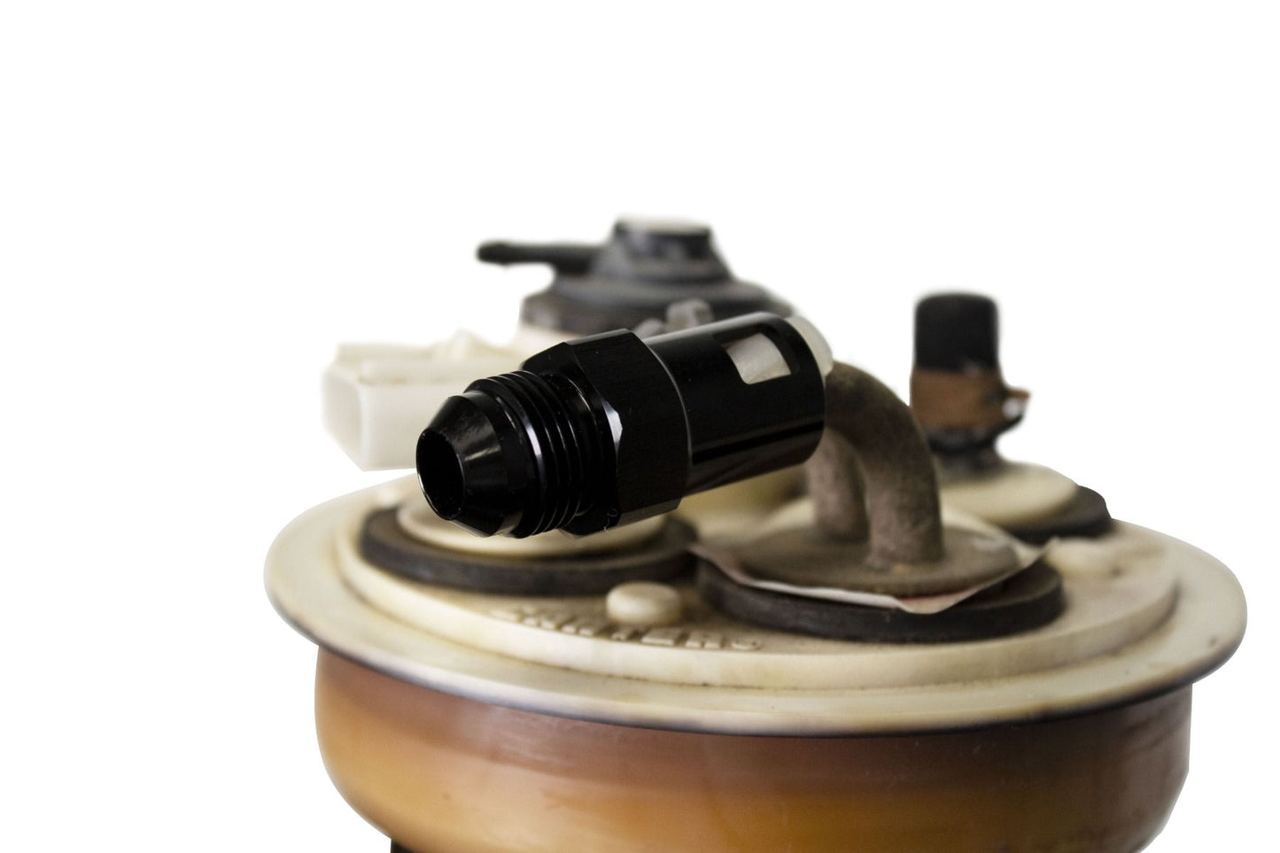 FPE-QUCON-OE-38 Fleece 3/8" Quick Connect to -8AN Male Adapter for OEM Dodge Ram Cummins Sending Unit Hell On Wheels Canada