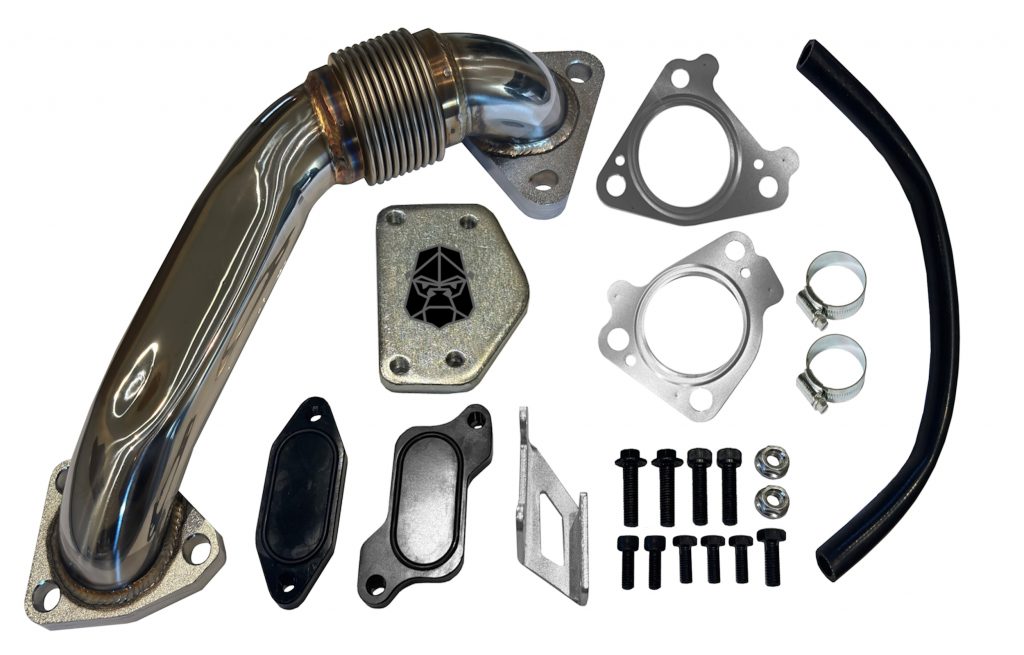 Mel's Manufacturing 04-05 LLY Duramax Cooler Upgrade Kit w/ Up Pipe