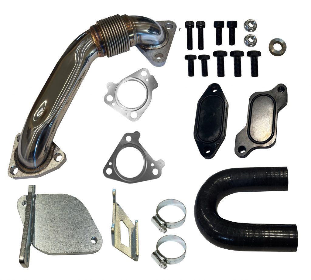 Mel's Manufacturing 07-10 LMM Duramax Cooler Upgrade Kit w/ Up Pipe