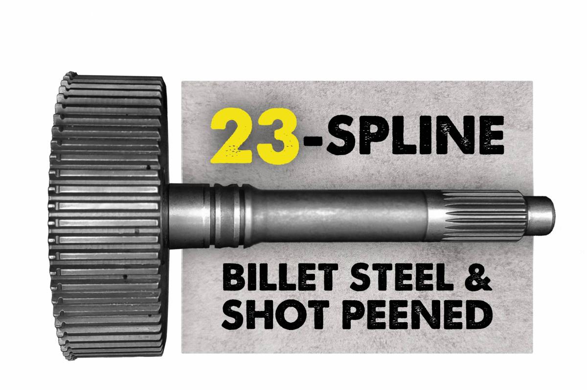 Goerend Input Shaft, 23-Spline Billet Steel Chrysler 47RH - 48RE