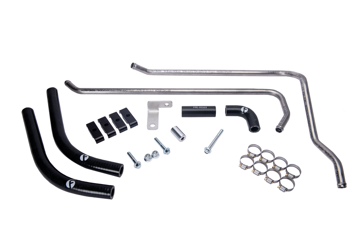 FPE-CUMM-SSHCL-12V Fleece Replacement Heater Core Line Kit for 12-valve Cummins Hell On Wheels Performance Limited Ltd Canada