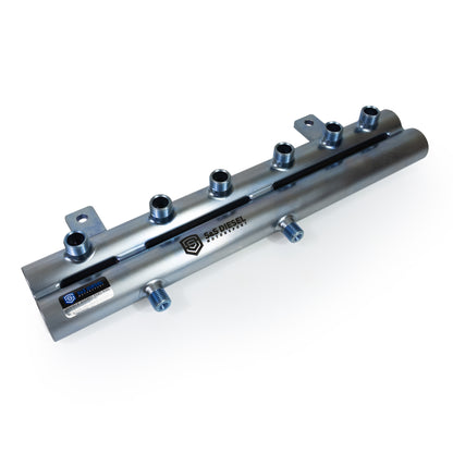 S&S SSFueled Diesel Motorsport® Double-Barrel Fuel Rail for Cummins 6.7L