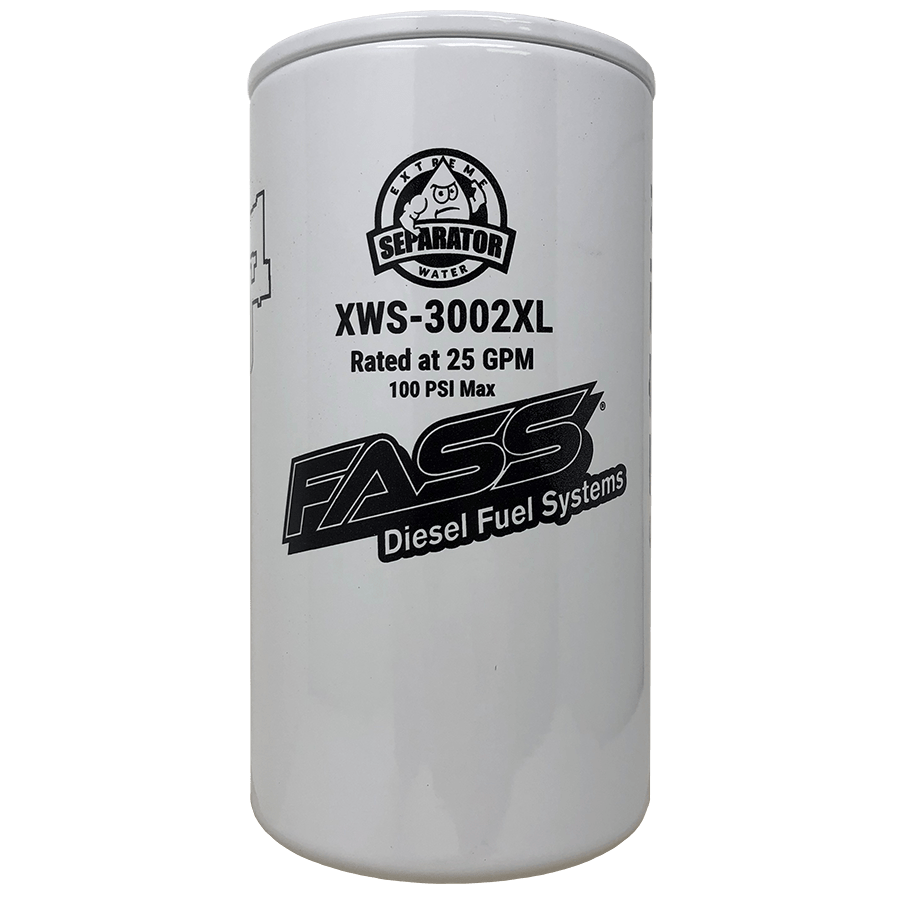 XWS3002XL FASS Fuel Systems Extended Length Extreme Water Separator Filter (XWS3002XL) Hell On Wheels Ltd Canada