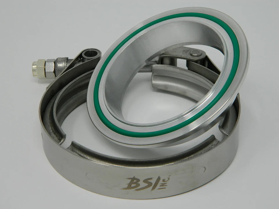 BSI-CODF-3.5SS BSI-CODF-4.0 BSI-CODF-3.5 BSI-CODF-3.0 BSI Borg S400, PTE promod, Garret G Series 42,45,47,50,55,57 Compressor Outlet Discharge Flange W/Clamp Hell On Wheels Ltd Canada