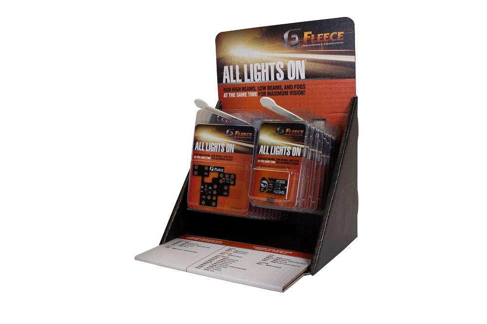 FPE-ALO-DISPLAY Fleece All Lights On® Point Of Sale Display and Product Bundle Hell On Wheels Canada