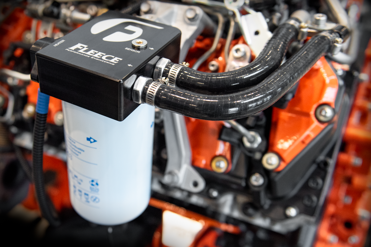FPE-DMAX-HFFBA-1116 Fleece Auxiliary Heated Fuel Filter Kit for 2011-2016 LML Duramax Hell On Wheels Canada
