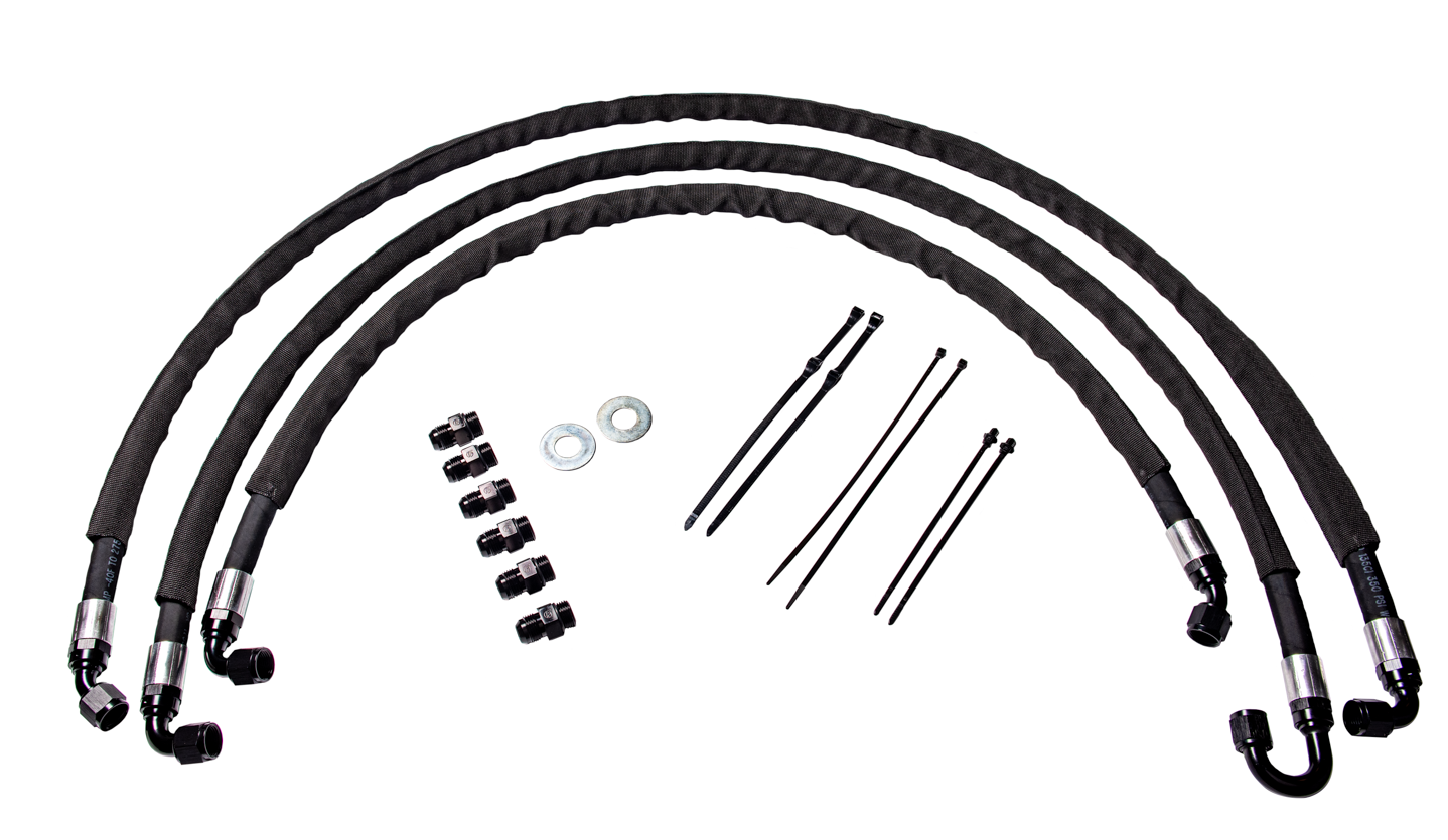 FPE-TL-LML-1114 Fleece 2011-2014 GM Duramax Heavy Duty Replacement Transmission Cooler lines Hell On Wheels Canada