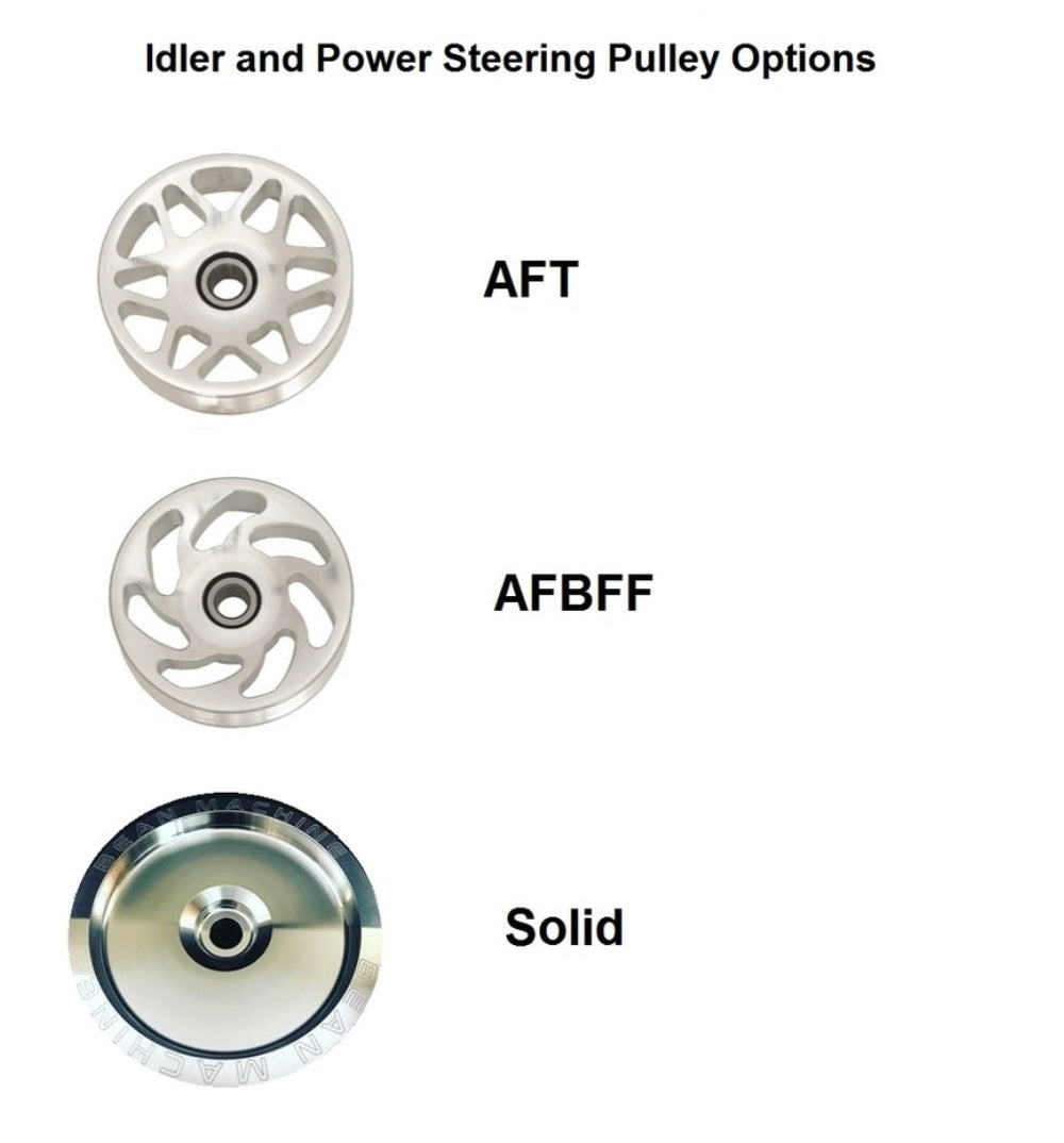 BDP Beans Diesel Performance 3 Pulley Kit - Idler, Power Steering, and Fan Pulley Combo NO FAN / ELECTRIC WATER PUMP