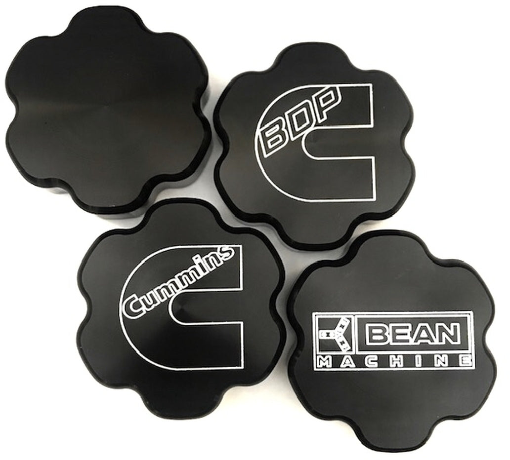 210040-BDP 210040-BDP/CUMM 210040-CUMM 210040-PLAIN BDP Beans Diesel Performance Anodized Cummins Push-On Oil Cap Cover - Star 210040 Hell On Wheels Canada