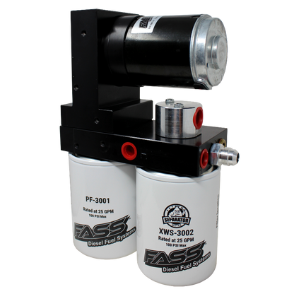 TS D08 100G TITANIUM SIGNATURE SERIES DIESEL FUEL LIFT PUMP 100GPH DODGE CUMMINS 5.9L 1998.5-2004 (TS D08 100G) (NOTE: IF THE TRUCK HAS BEEN RETROFITTED WITH AN IN-TANK PUMP, YOU NEED TO PURCHASE A TS D07 100G KIT.) Hell On Wheels Ltd Canada